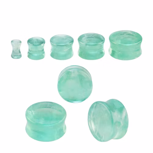 Stenplugg grön fluorit