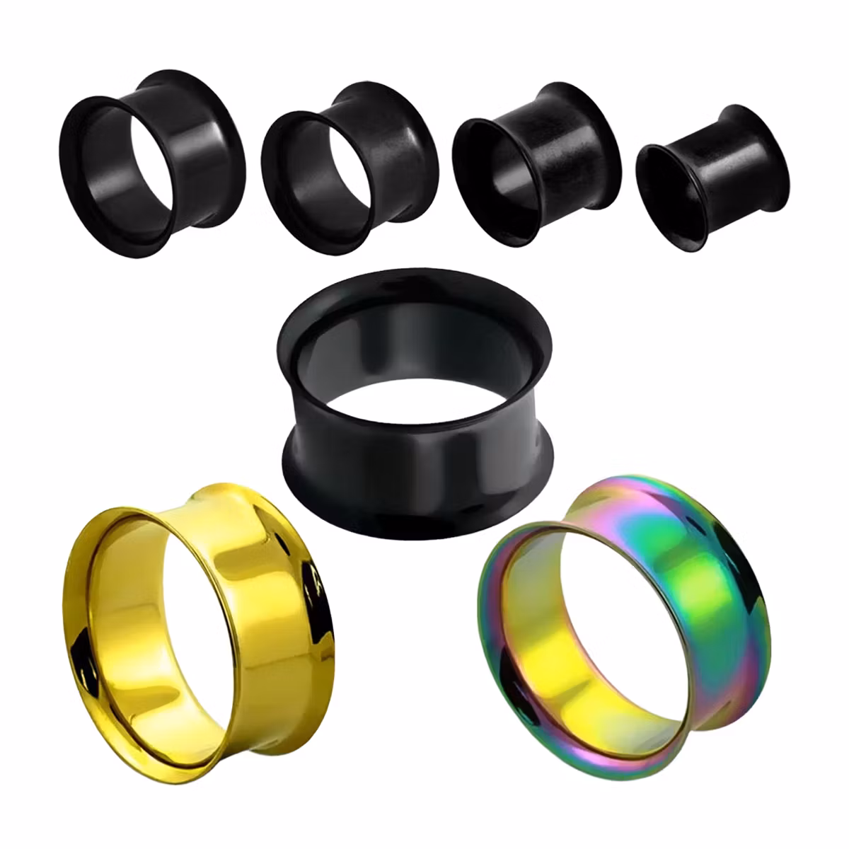 PVD-Pläterad "Double Flare" Ståltunnel