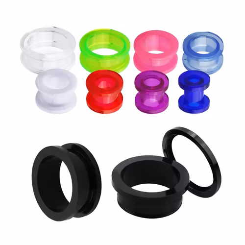 Fleshtunnel i akrylplast