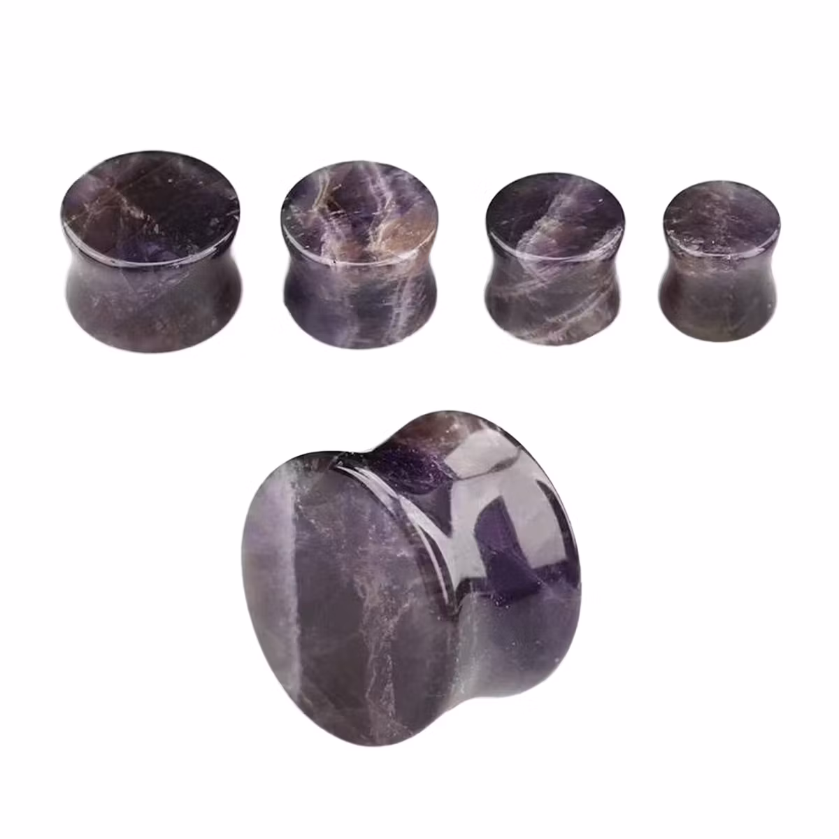 Ametist double flare stenplugg