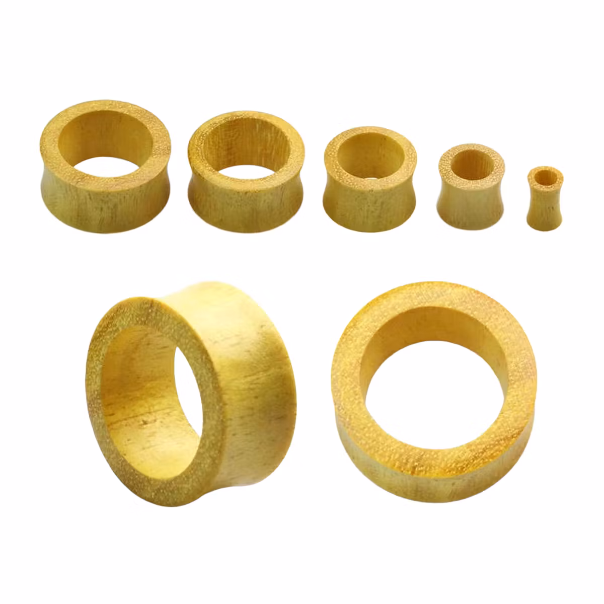 Trätunnel i jack fruit wood XXL (3-52mm)