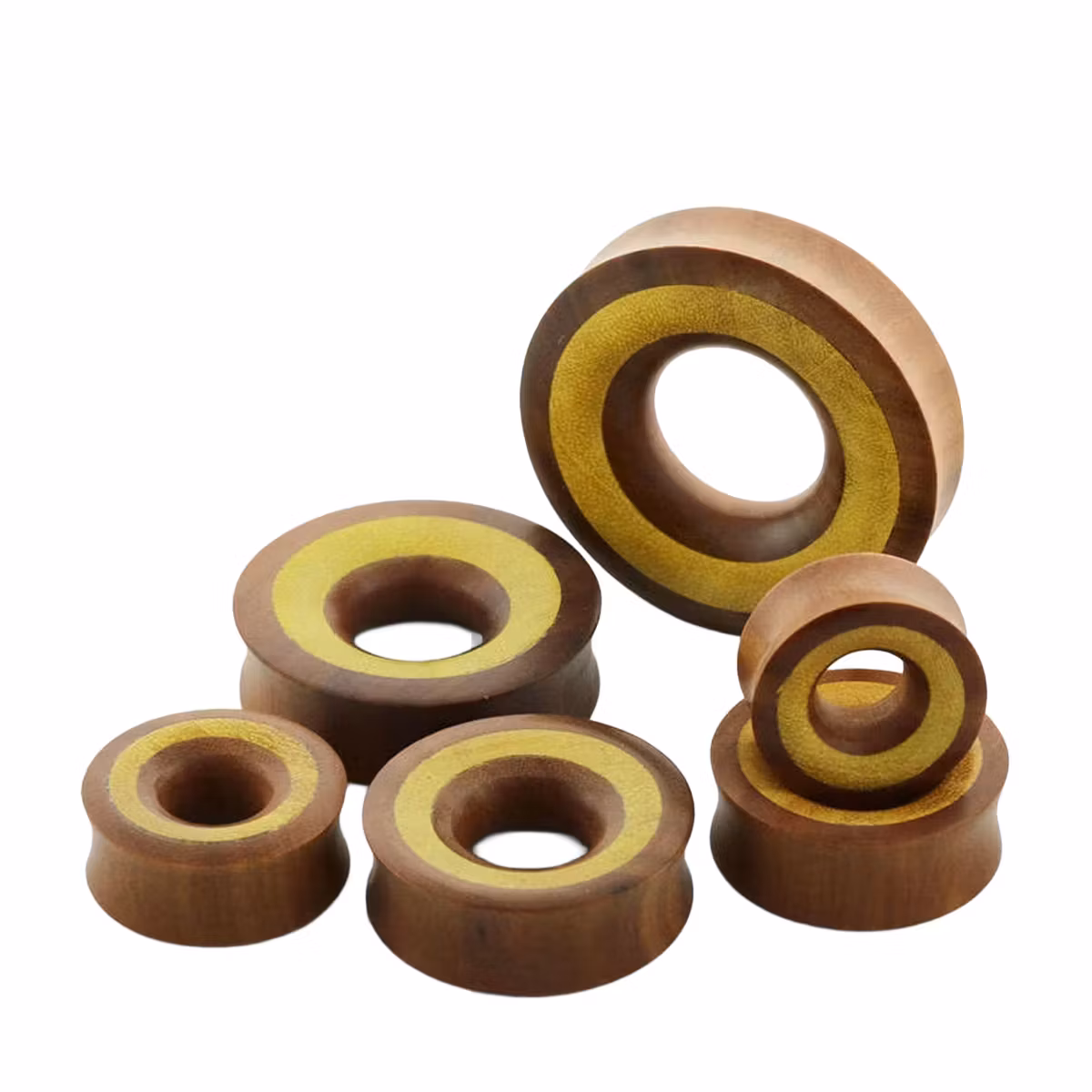 Trätunnel sawo wood och jackfruit wood XXL (25-52mm)