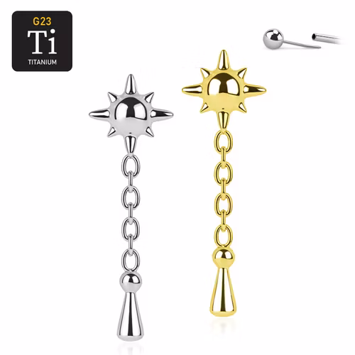 Threadless topp i titanium - flail / slaga