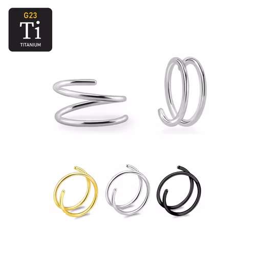 Spiral piercing i titanium 0.8mm / 8mm