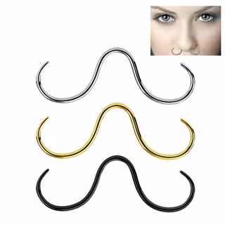 Septumpiercing mustasch