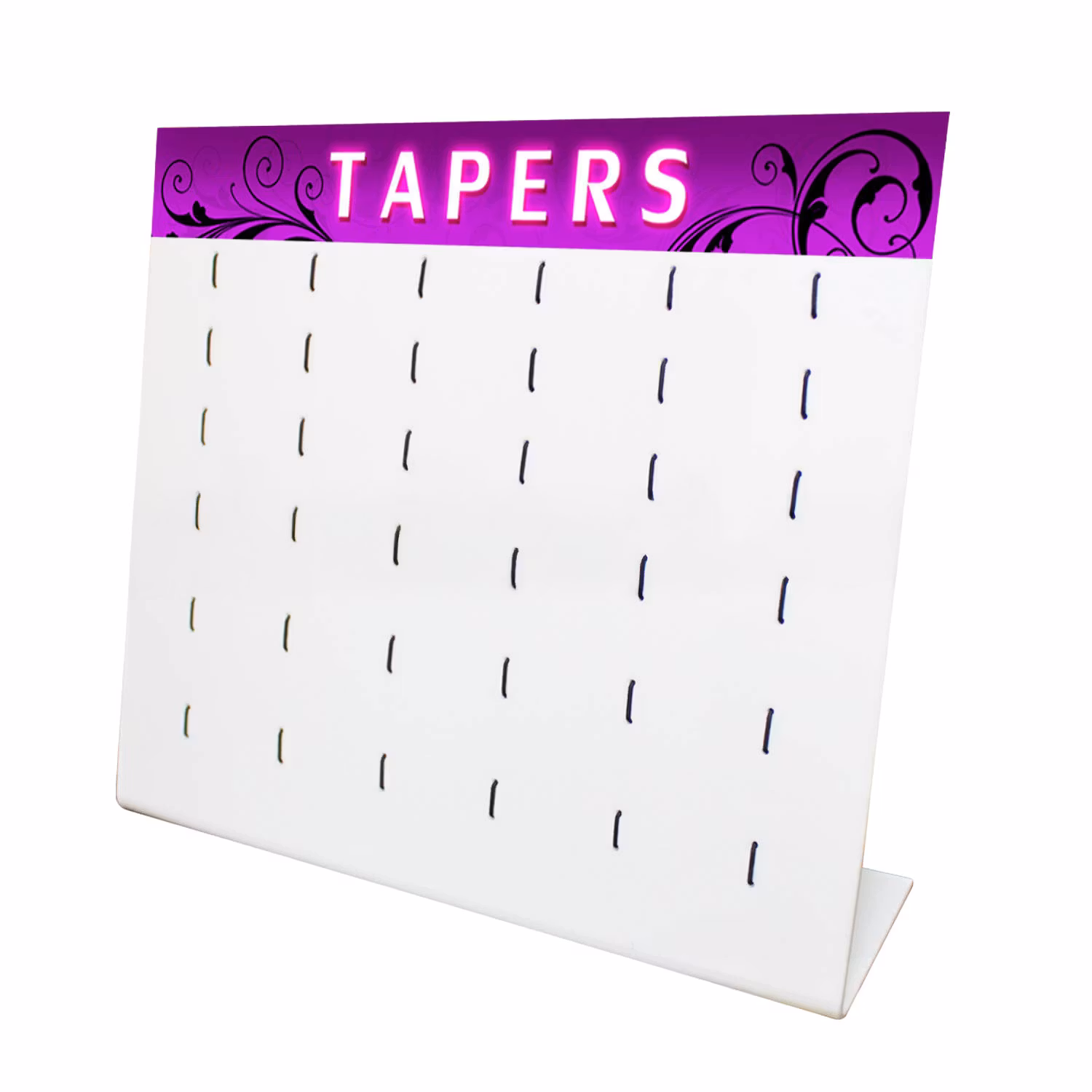 Display i akrylplast för töjningar (tom display utan smycken)