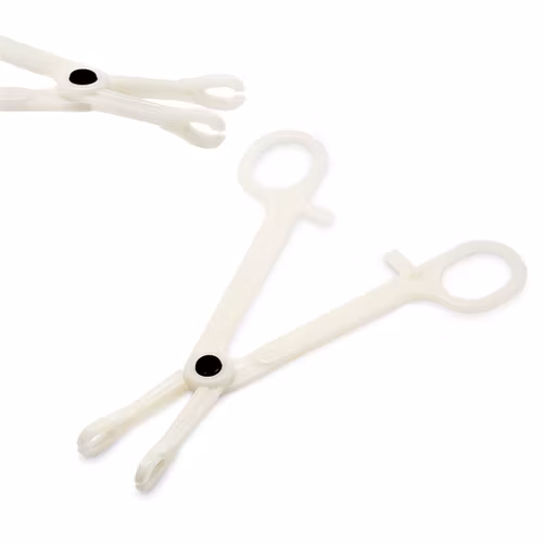 Forceps slotted sponge clamp - steril engångstång