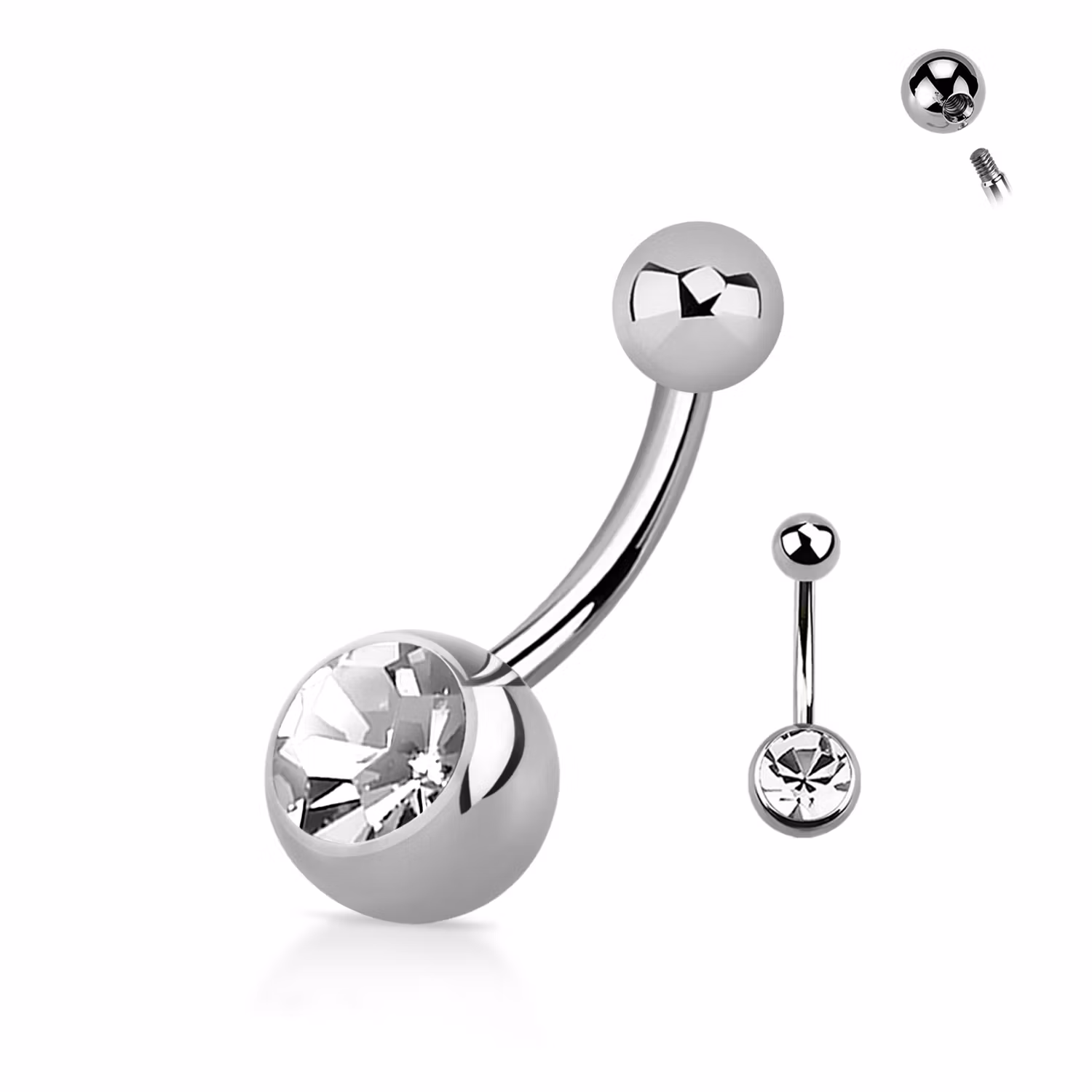 Banana utvändigt gängad 1.6mm med 5 & 8mm kula