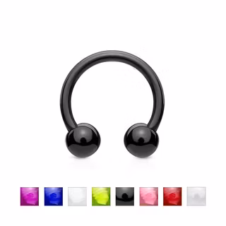 CBR / Cirkulär barbell / Hästsko i akrylplast