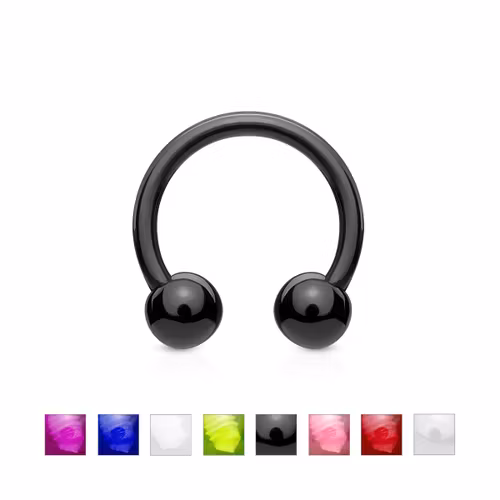 CBR / Cirkulär barbell / Hästsko i akrylplast