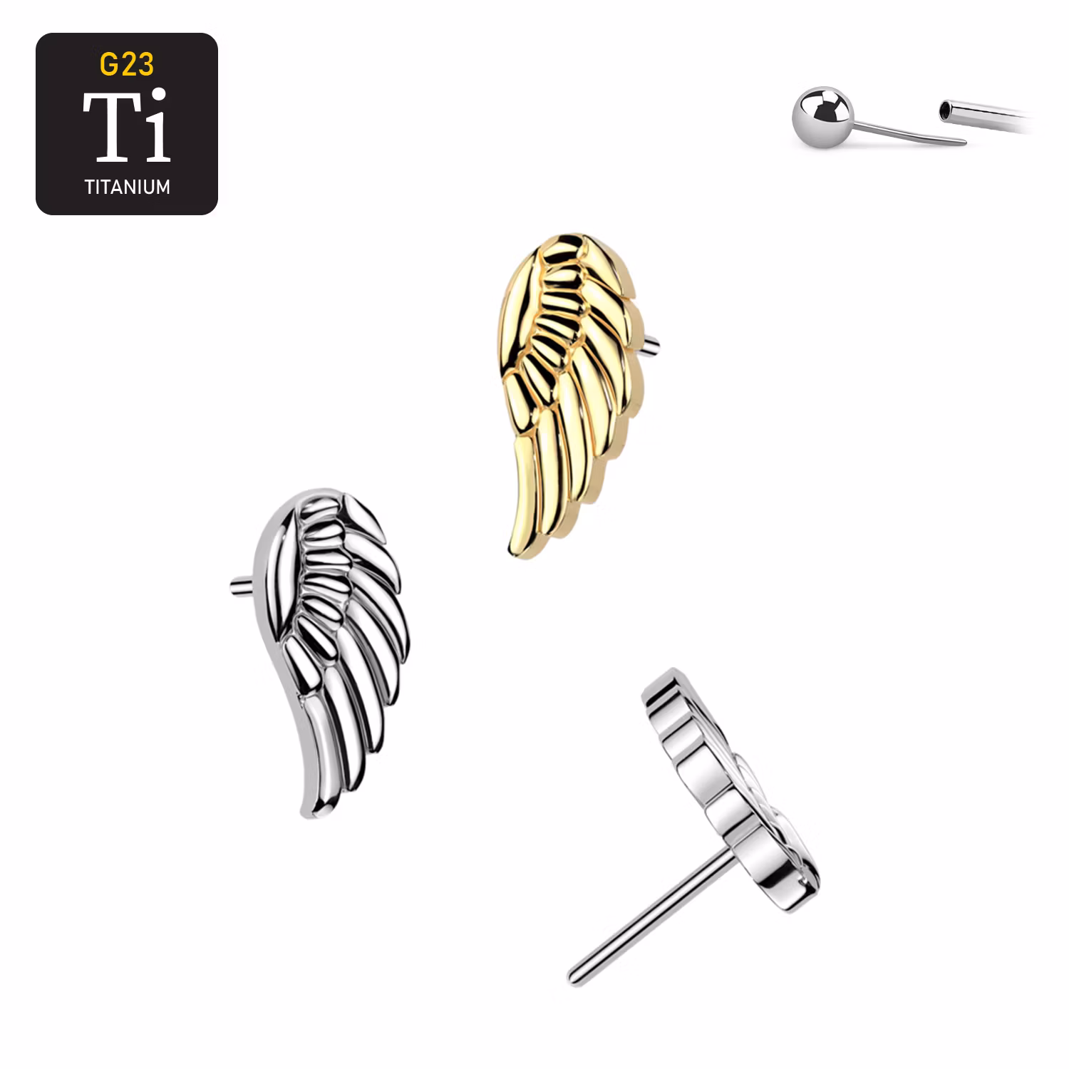 Threadless topp i titanium - Änglavinge