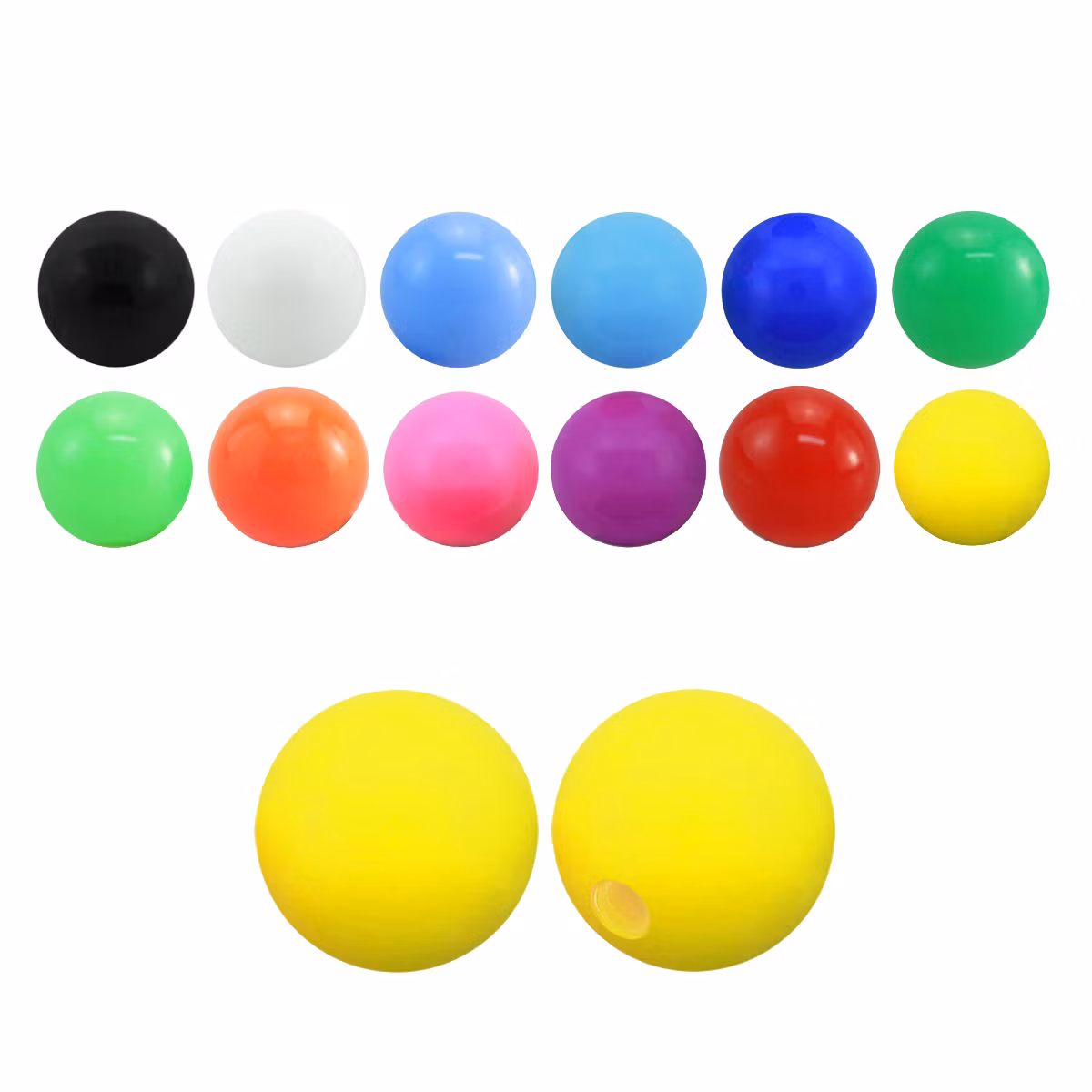 Akrylkula 6mm diameter med 1.6mm gäng (lös del)