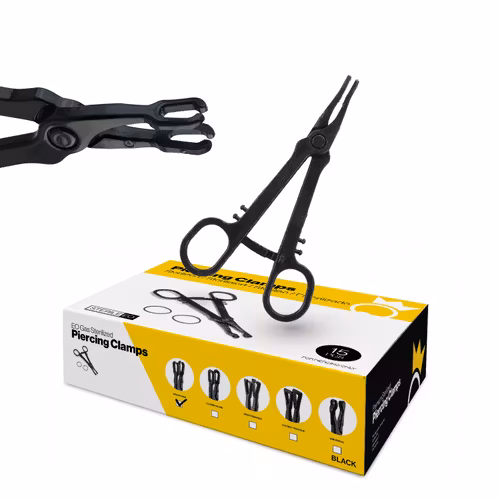 Steril Slotted Mini Sponge piercingtång (Box med 15st)