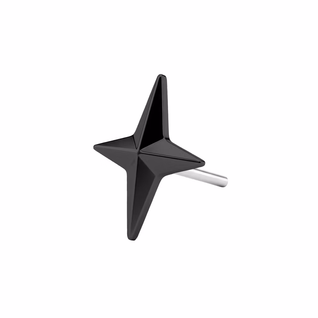 Threadless topp i titanium - Polstjärna