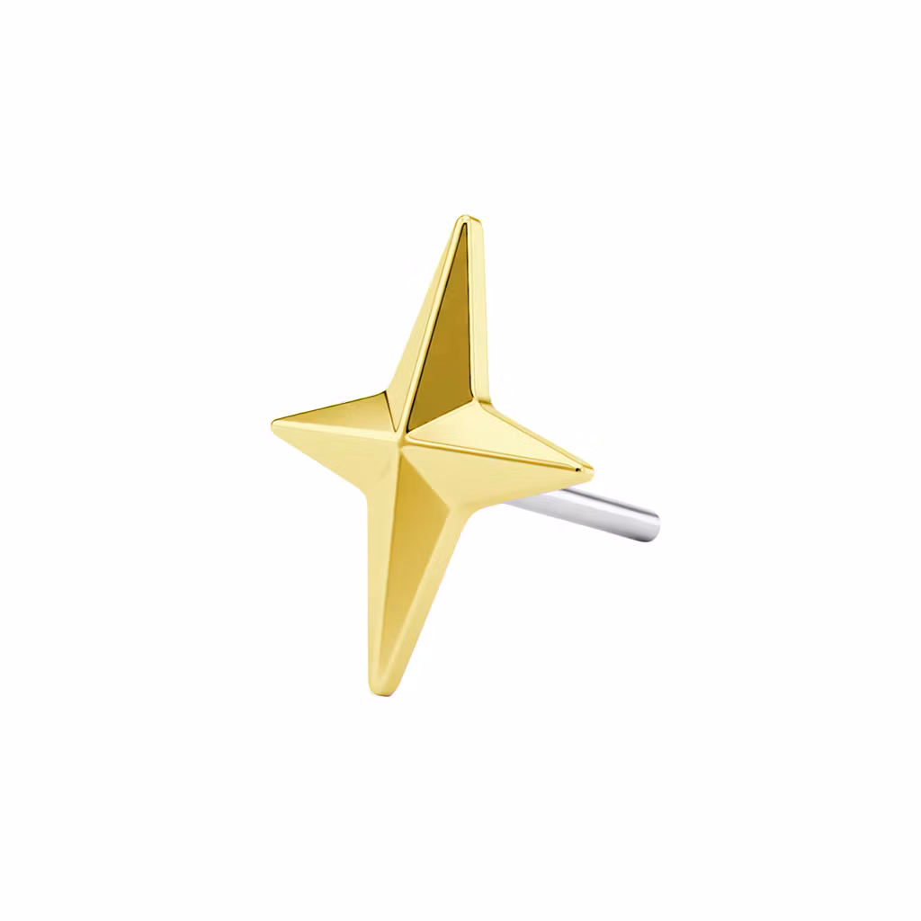 Threadless topp i titanium - Polstjärna