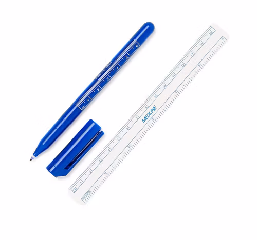 Medline sterilförpackad märkpenna / skin marker med linjal