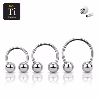Titanium CBR invändigt gängad 1.2mm med 5mm kulor