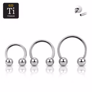 Titanium CBR invändigt gängad 1.2mm med 4mm kulor
