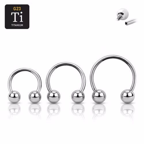 Titanium CBR invändigt gängad 1.2mm med 4mm kulor