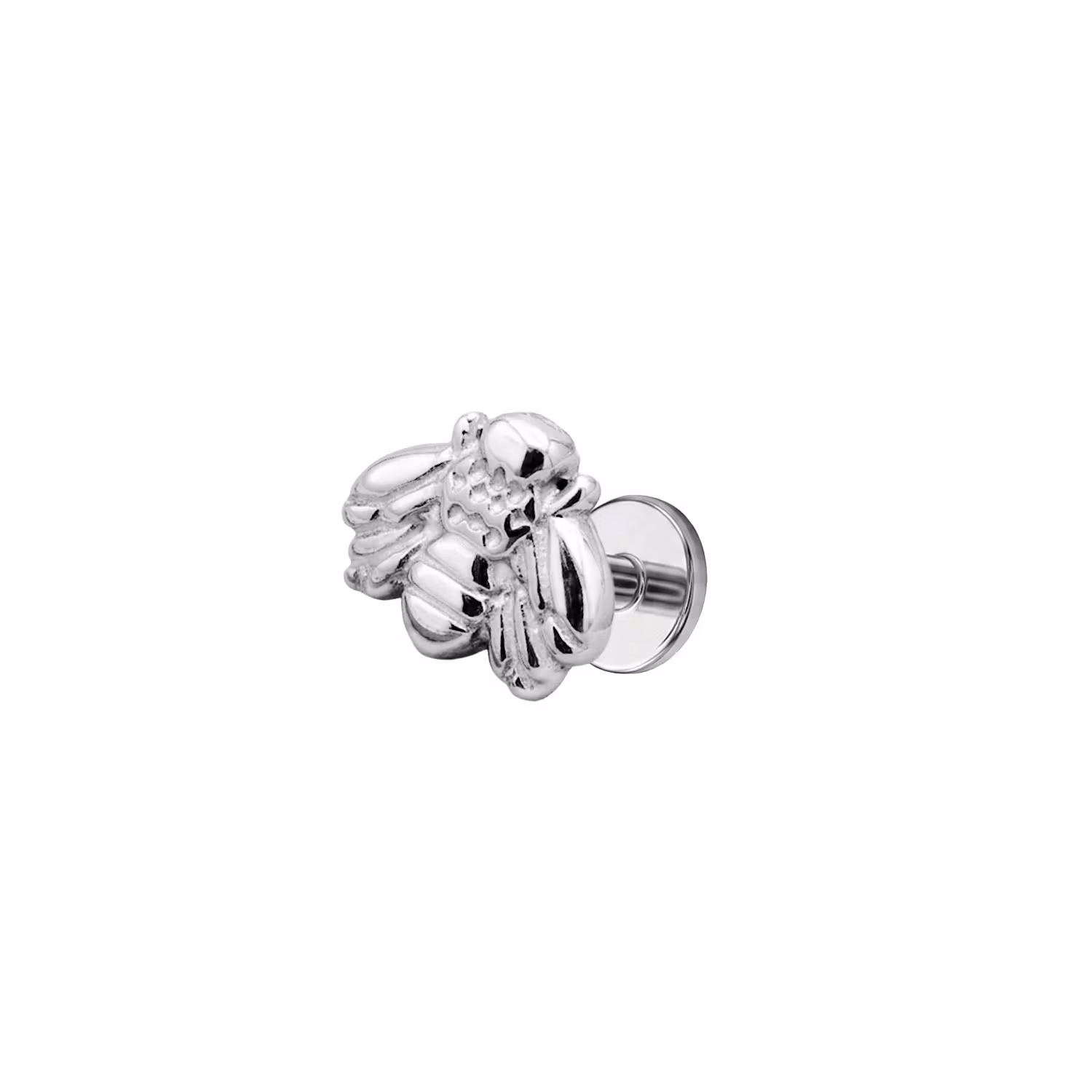 Titanium labret 1.2mm invändigt gängad - bi