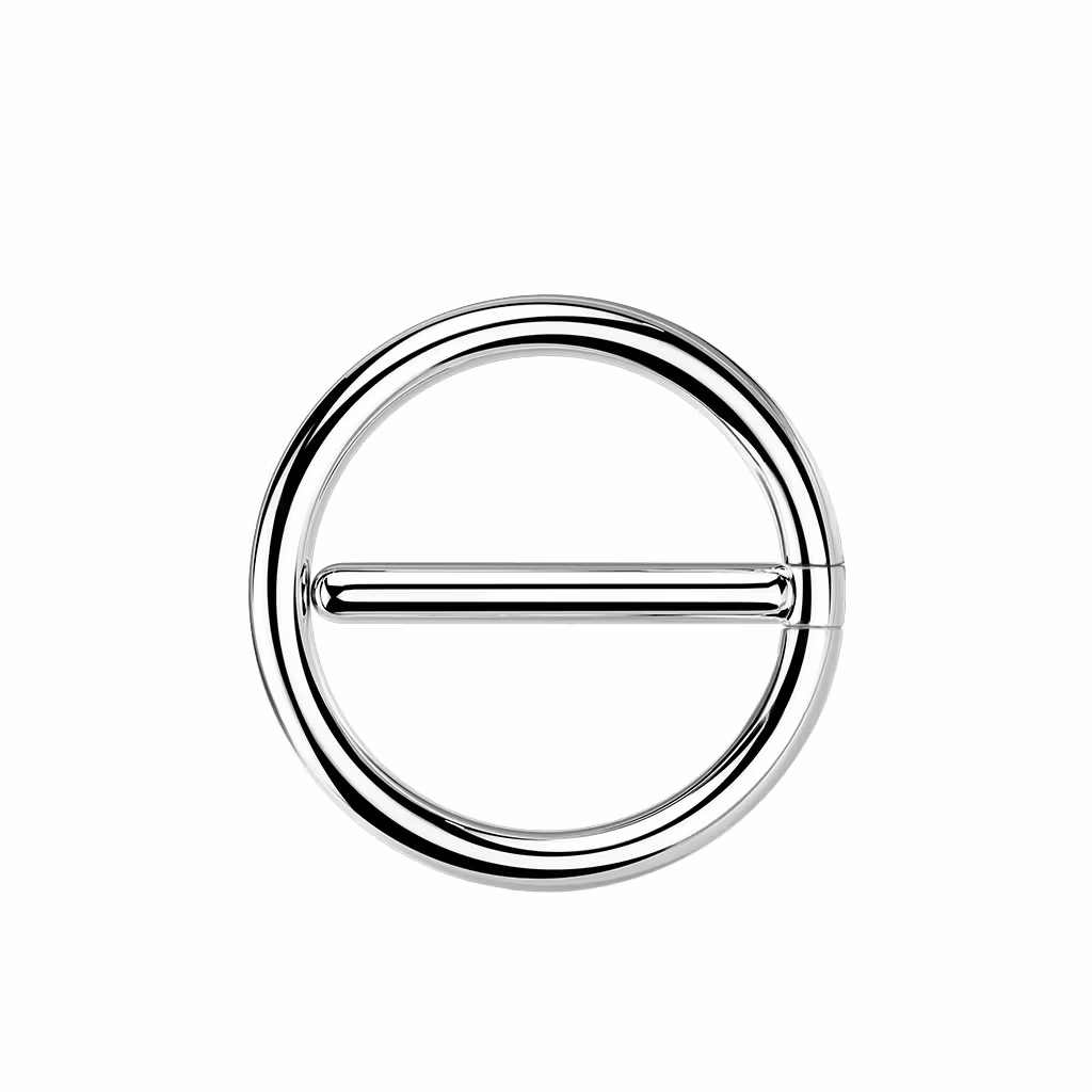 Titanium bröstsmycke - rund nipple clicker