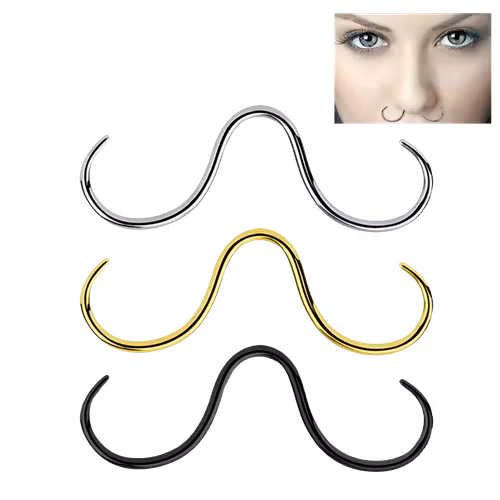 Septumpiercing mustasch