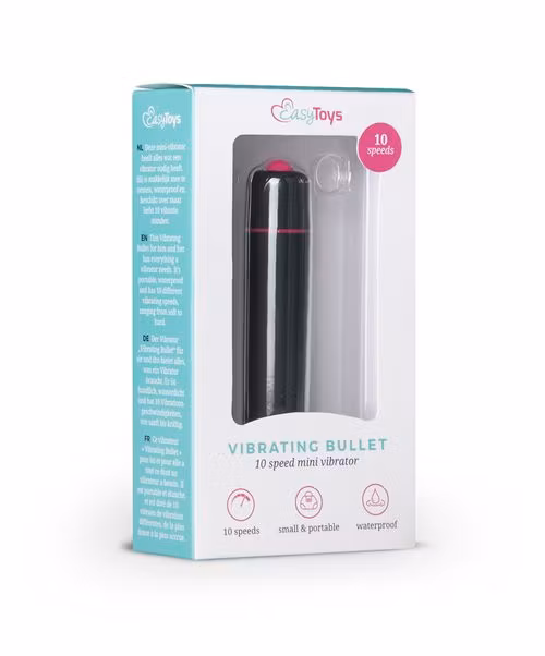 EasyToys Mini Vibe – 10 Speed Bullet Vibrator (Black)