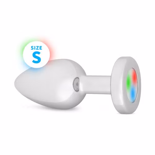 EasyToys Anal Collection – LED Butt Plug Small (Silver)