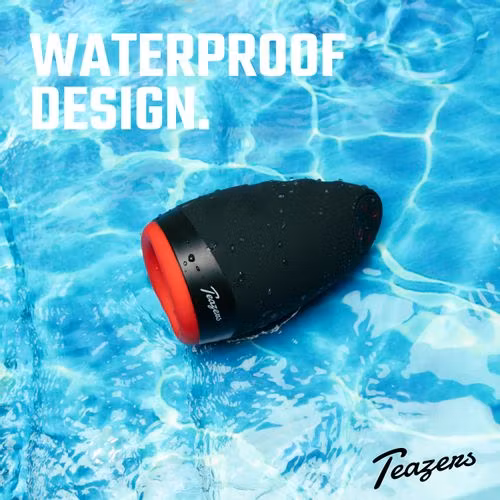 Teazers – Warming Vibrating Masturbator (Svart/Röd)