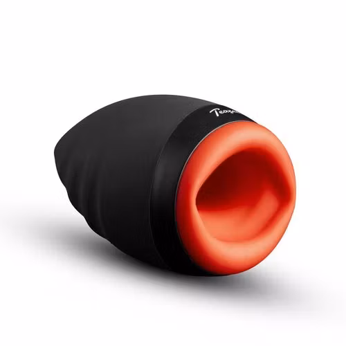 Teazers – Warming Vibrating Masturbator (Svart/Röd)