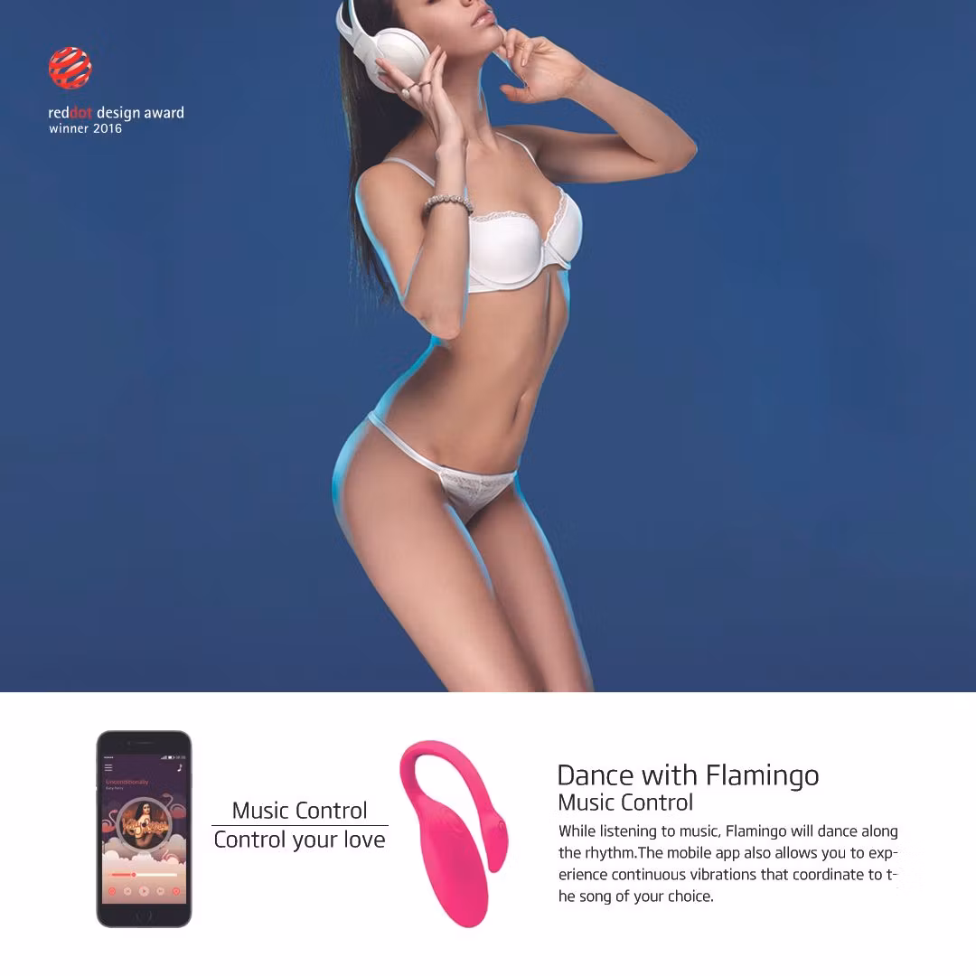 Magic Motion – Flamingo App-Controlled Vibrating Egg (Pink)