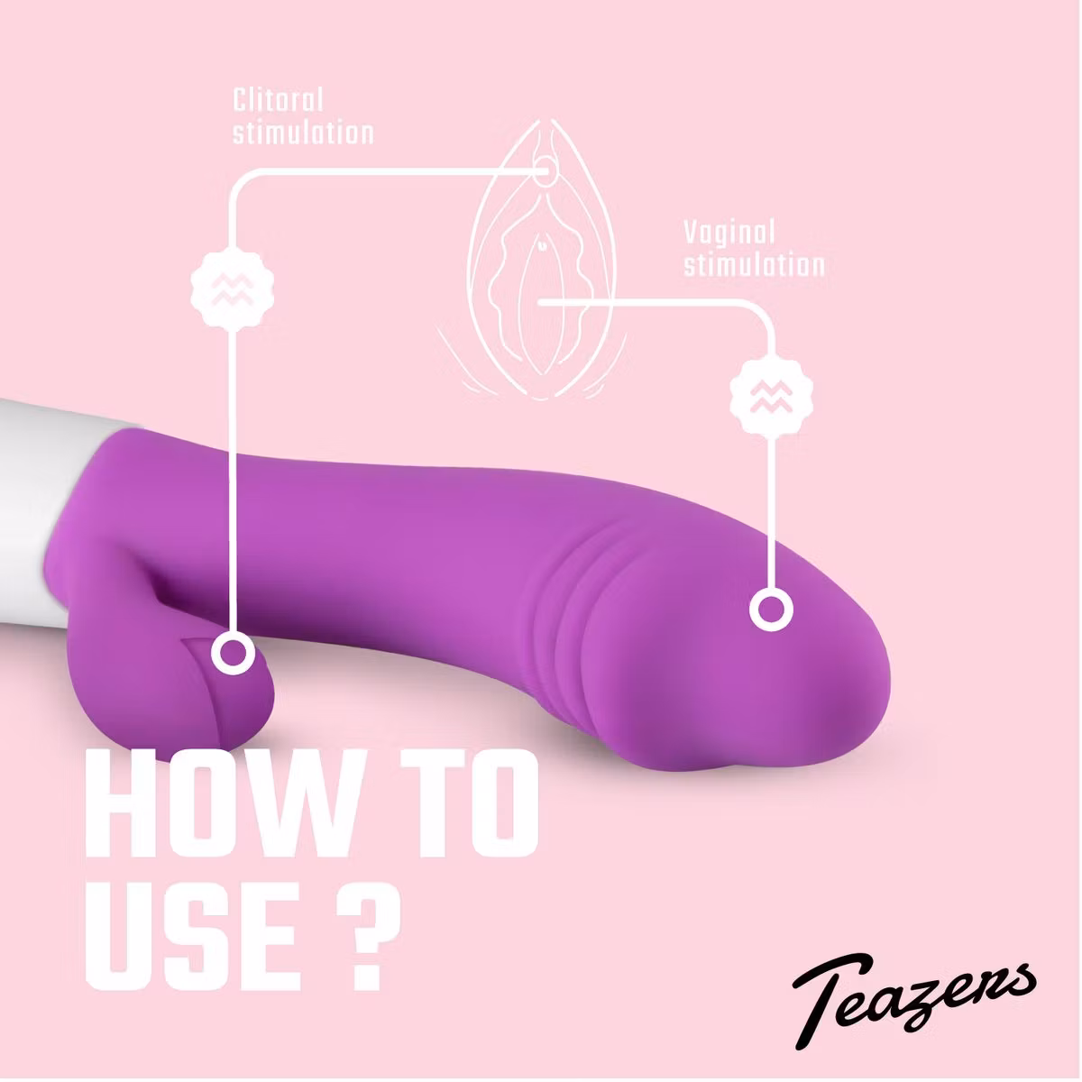 Teazers – Tarzanbocht Rabbit Vibrator (Purple)