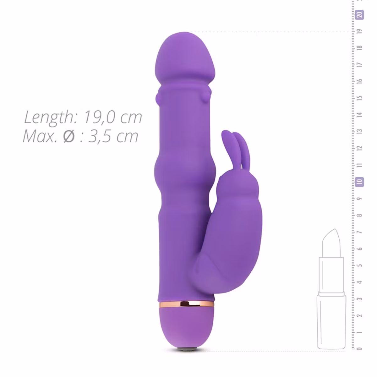 Teazers – Silicone Rabbit Vibrator (Purple)