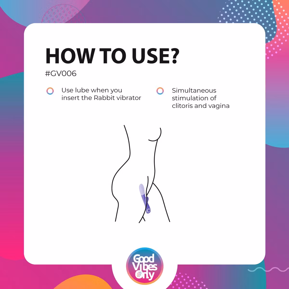 Good Vibes Only – Fane Rabbit Vibrator (Lila)
