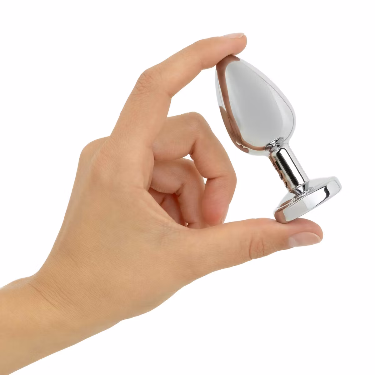 EasyToys Anal Collection – LED Butt Plug Medium (Silver)