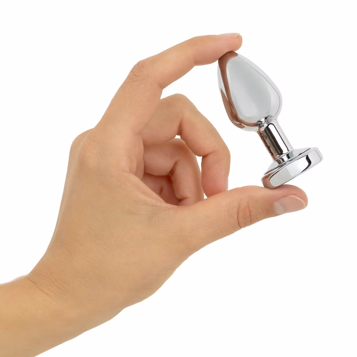 EasyToys Anal Collection – LED Butt Plug Small (Silver)