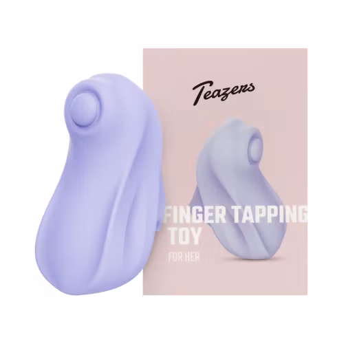 Teazers – Finger Vibrator Tapping Toy (Purple)