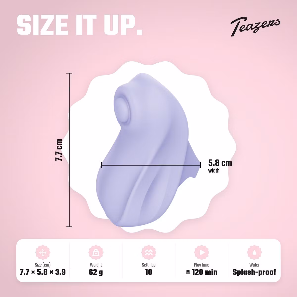 Teazers – Finger Vibrator Tapping Toy (Purple)