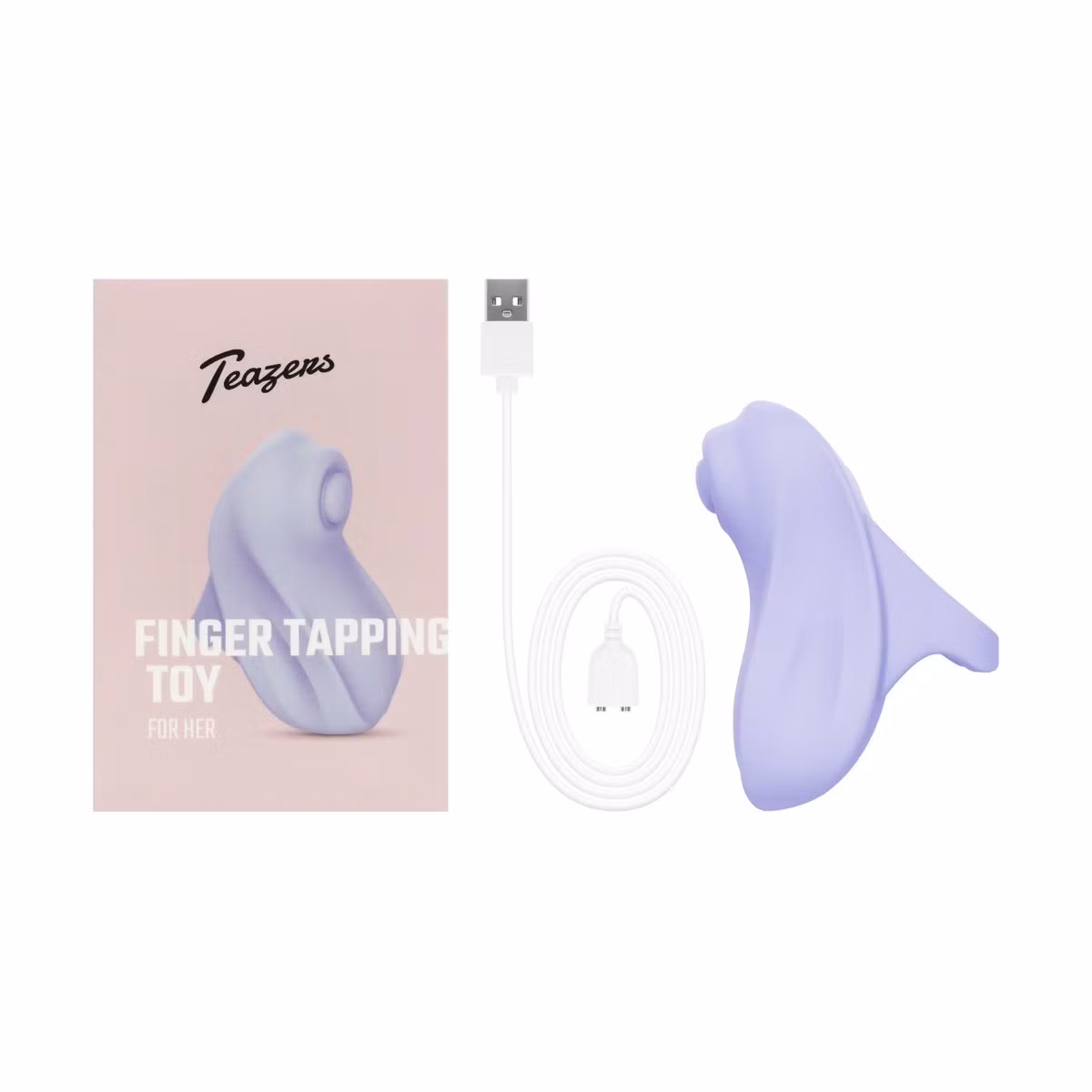 Teazers – Finger Vibrator Tapping Toy (Purple)