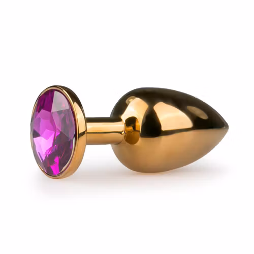 EasyToys Anal – Metal Butt Plug No. 1 (Guld/Lila)