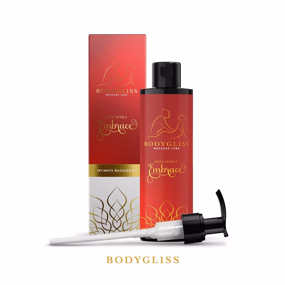 BodyGliss – Massage Oil & Lubricant in 1 Rose Petals (150 ml)