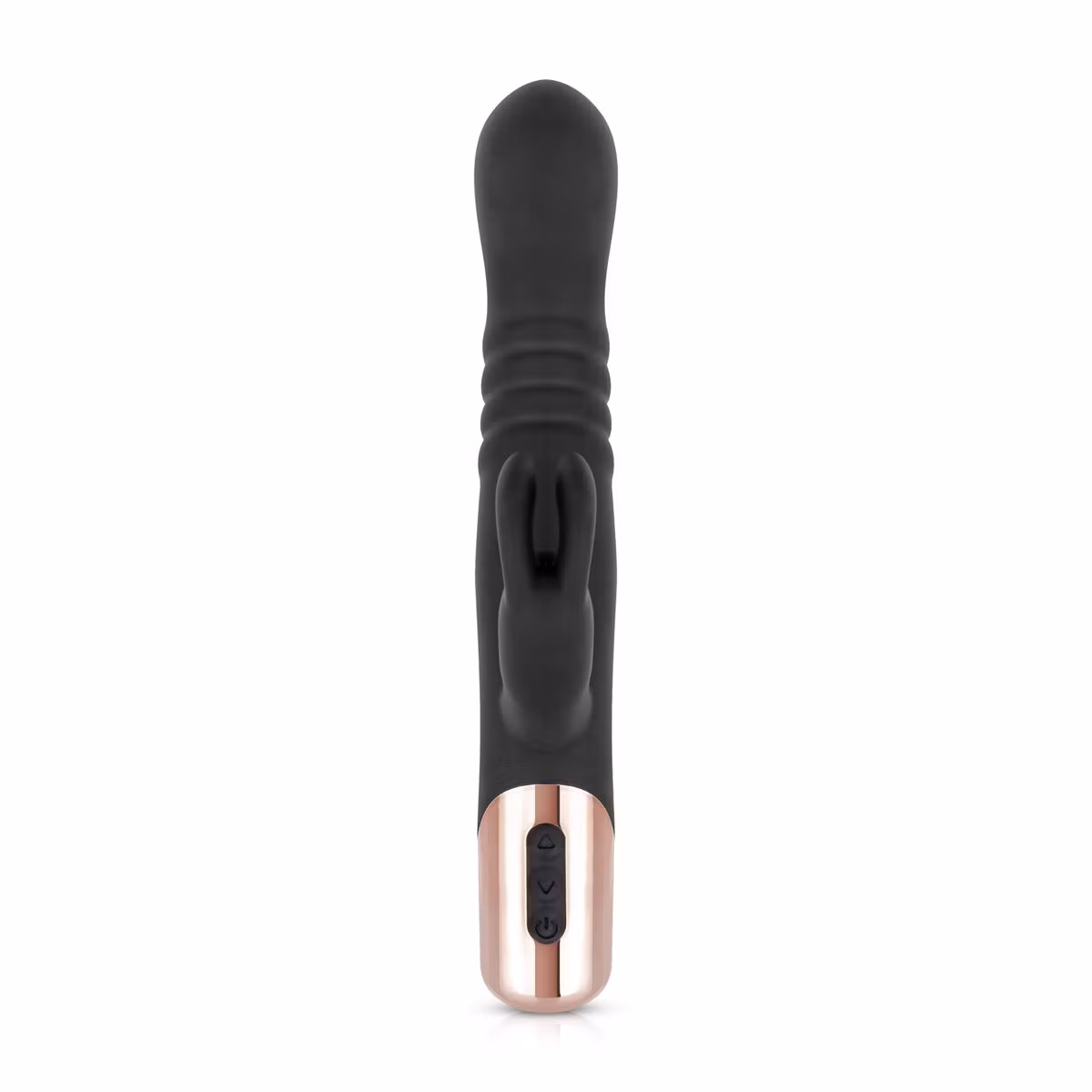 Rosy Gold – Rabbit Vibrator with Thrusting Function (Black)