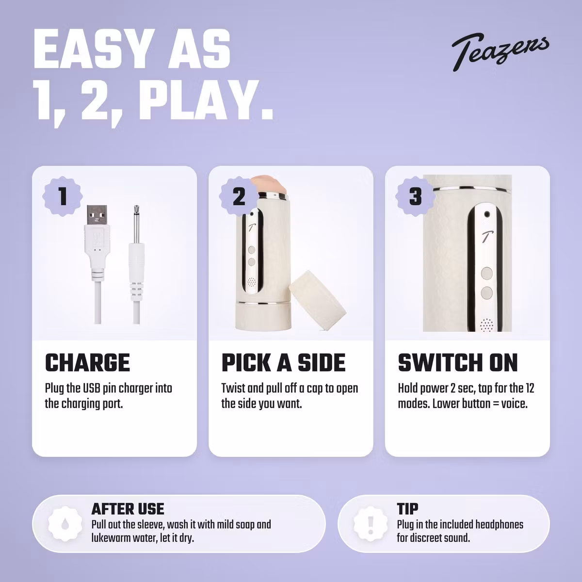 Teazers – Electric Masturbator Double-Sided