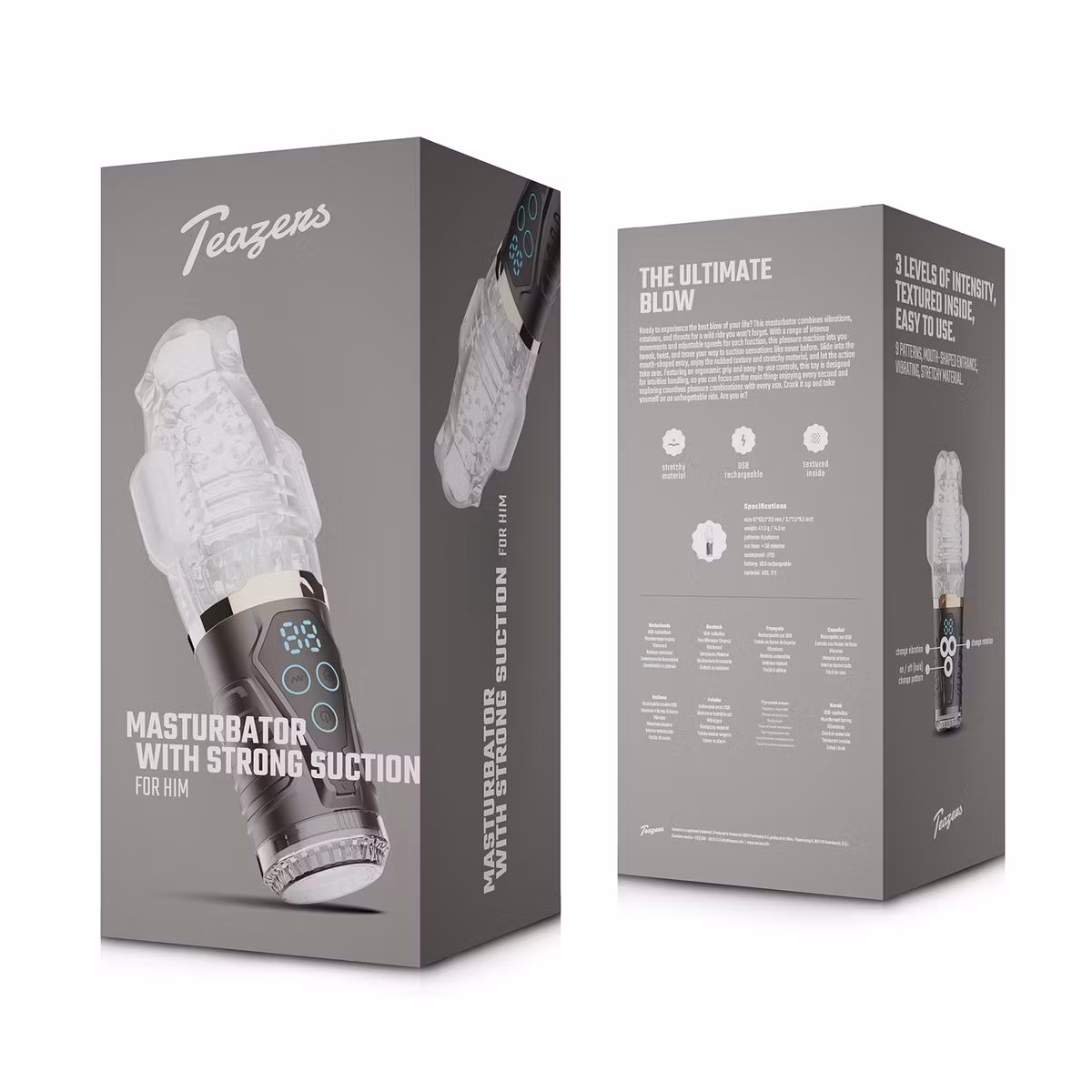 Teazers – Masturbator with Powerful Suction & Vibration