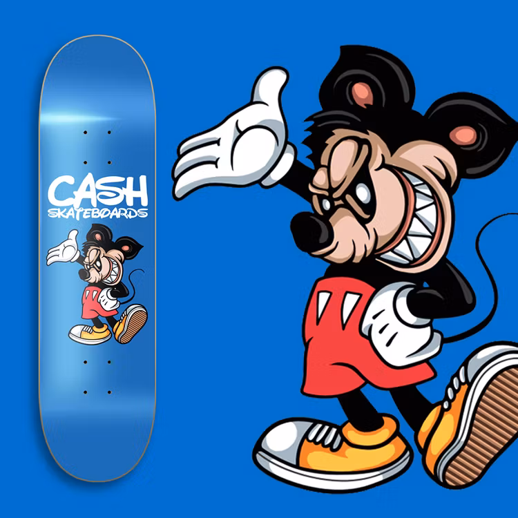 Cash Skateboards "Happy Mouse”