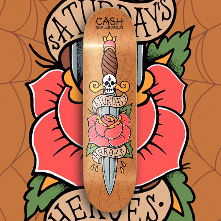 Cash Skateboards X Saturday’s Heroes ”Limited Edition”