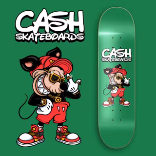 Cash Skateboards "Hiphop Mouse”