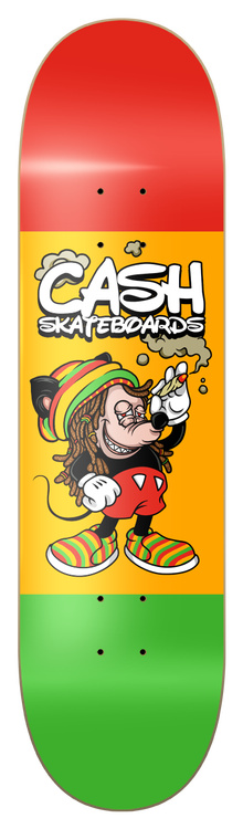 Cash Skateboards "Rasta Mouse”