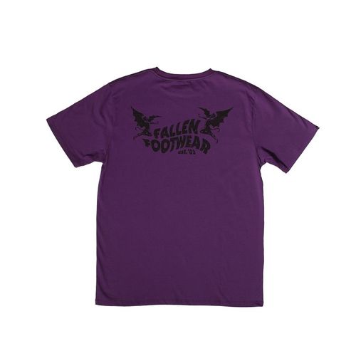 FALLEN - FLAGGED Tee - PURPLE