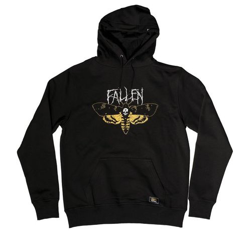 FALLEN - MOTH HOODIE - BLACK